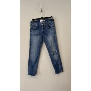 AMO Womens Jeans Size 27 Kate Spin The Bottle Distressed Medium Wash Denim 2709